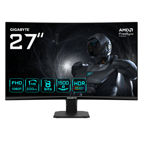 GIGABYTE GS27FCA монитор для ПК 68,6 cm (27") 1920 x 1080 пикселей Full HD LED Черный