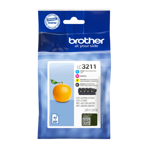 Brother LC3211VAL tintes kārtridžs 4 pcs Oriģināls Standarta