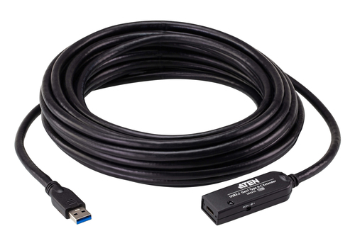 Aten 10M USB-A Male TO USB-C Female USB3.2 GEN1 Extender Cable