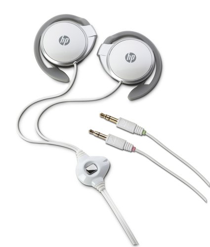 HP H2000 Headset Wired Ear-hook Calls/Music Grey, White