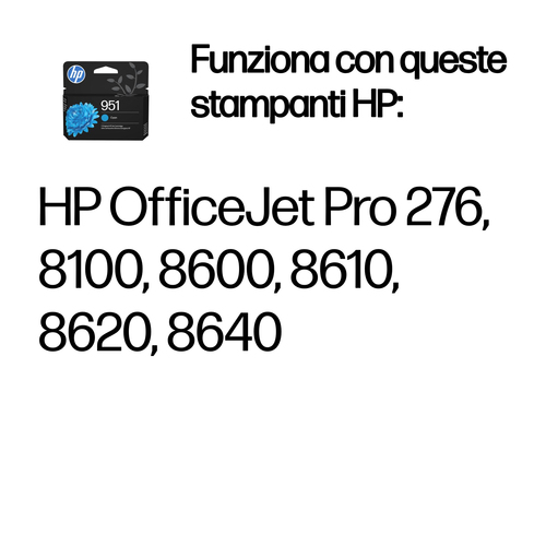 HP 951 – Cartuccia ciano originale