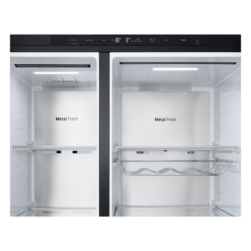 LG NatureFRESH™ GSLE91EVAB Total No Frost American Fridge Freezer - Essence Black Steel - B Rated, Essence Black Steel - image 8