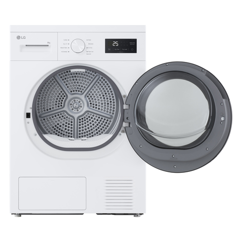 LG RHA1008NWK 8kg Heat Pump Condenser Dryer in White A Rated Air Dry T - image 2