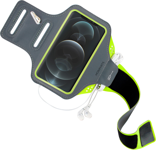 Mobiparts Comfort Fit Sport Armband Apple iPhone 12/12 Pro Neon Green – image 4
