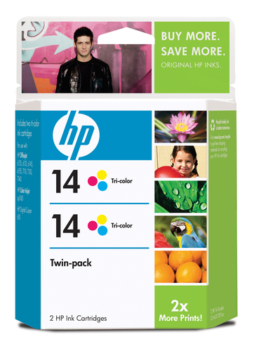 HP 14 2-pack Tri-color