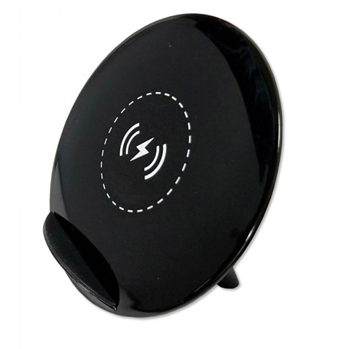 Techly I-CHARGE-WRKUV-5W mobile device charger Smartphone, Tablet Black USB Wireless charging Indoor