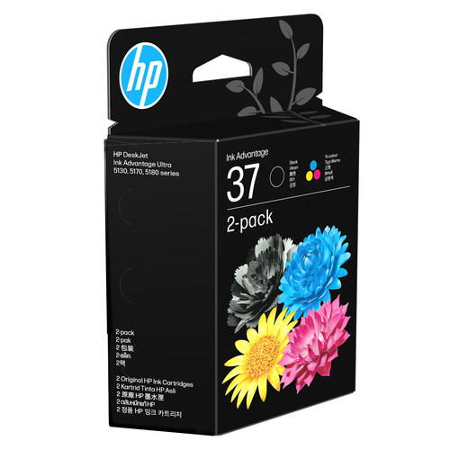 HP 37 Tri-color Original Ink Cartridge – image 1