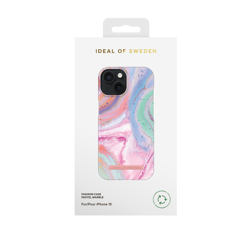 iDeal of Sweden Printed Case iPhone 15 Pastel Marble – image 3