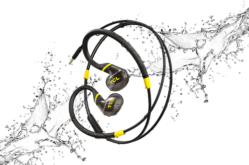 TCL ACTV100BK headphones/headset Wired In-ear Calls/Music Black, Yellow