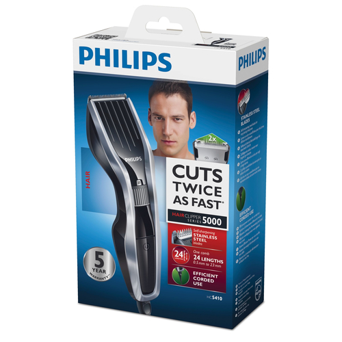 Philips HAIRCLIPPER Series 5000 HC5410/15 hair trimmers/clipper Black, Silver 24 – image 2
