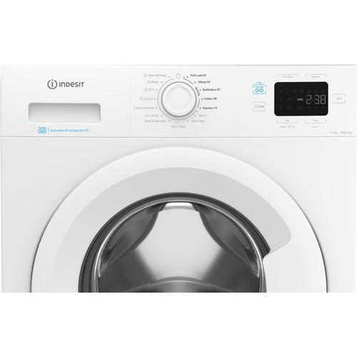 Indesit IP 1146 Push&GO UK 11kg Washing Machine with 1400 rpm - White - A Rated, White - image 4