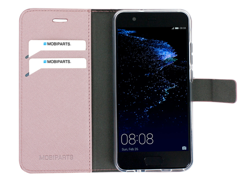 Mobiparts Saffiano Wallet Case Huawei P10 Pink – image 4