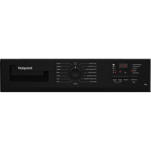 Hotpoint CHDC82BBGDUK 8kg Condenser Dryer in Black B Rated Sensor Dryi - image 7
