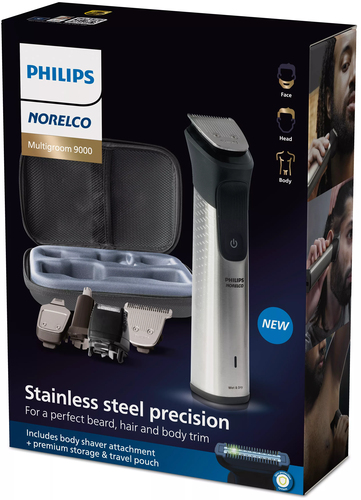 Philips Norelco SHAVER Series 9000 MG9510/60 hair trimmers/clipper Black, Stainless steel 19 Lithium-Ion (Li-Ion) – image 2