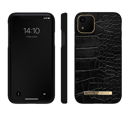 iDeal of Sweden Atelier Case iPhone 11 / XR Neo Noir Croco – image 3