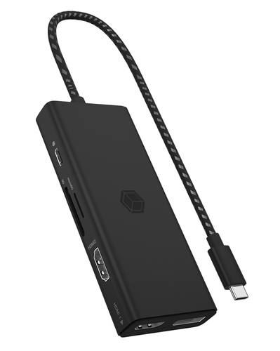 ICY BOX IB-DK4011-CPD Проводная USB 3.2 Gen 1 (3.1 Gen 1) Type-C Черный