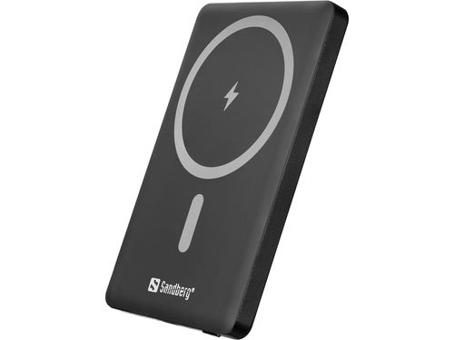 Sandberg 320-96 powerbank Lithium 5000 mAh Draadloos opladen Zwart, afbeelding 2