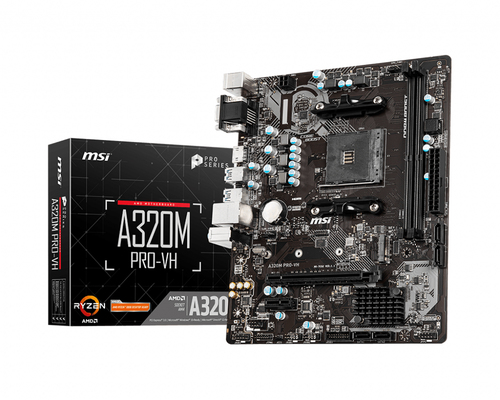 MSI A320M PRO-VH материнская плата AMD A320 Разъем AM4 Микро ATX