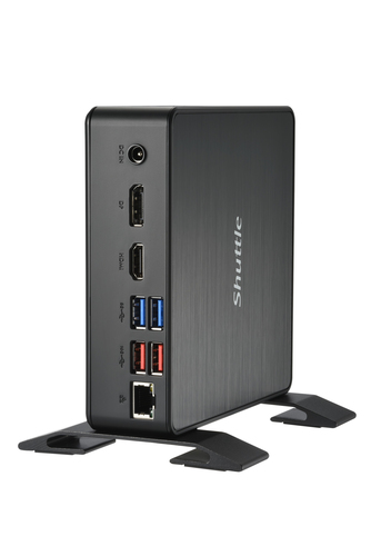 Shuttle XPC Nano PC NC40U, Intel Celeron 7305U, 1x HDMI, 1x DP,1xUSB-C/DP, 6x USB3.2
