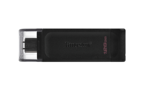Kingston Technology 128GB USB Flash Drive DataTraveler 70 USB-C 3.2 - Black - image 1