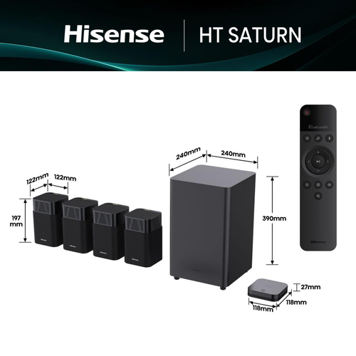 Hisense HT Saturn Soundbar - Black - image 2