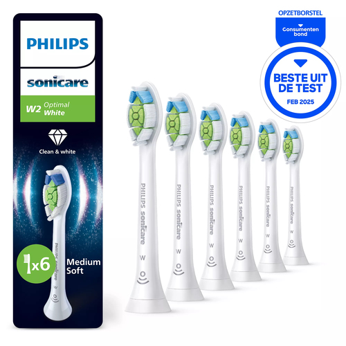 Philips Sonicare Optimal White HX6066/87 Wit (6 stuks), afbeelding 3
