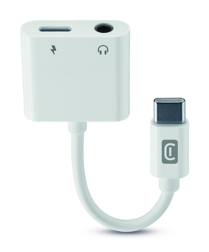 Cellularline 8018080478727 аудио кабель 0,1 m USB-C,3.5mm USB-C Белый