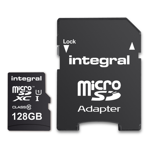 Integral 128GB MICRO SDXC CL10 UHS-1 U1 UP TO 80MBS + ADAPTER SMARTPHONE & TABLET – image 2