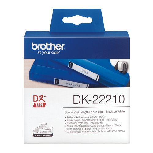 Original Brother DK22210 QL Continuous Paper Tape (29mm) - image 2