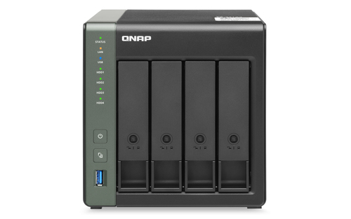 QNAP TS-431X3 NAS Tower Annapurna Labs Alpine AL-314 4 GB DDR3 4 TB Жесткий диск QNAP Turbo System Черный, Зеленый