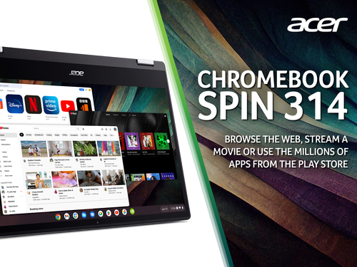 Acer Chromebook Spin 314 CP314-1H Convertible Laptop - Intel Celeron N4500 – image 4