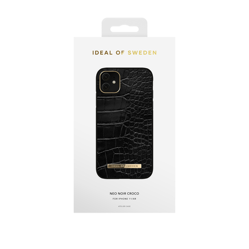 iDeal of Sweden Atelier Case iPhone 11 / XR Neo Noir Croco – image 5