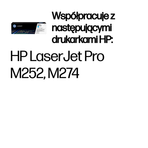 HP 201A oryginalny wkład laserowy, błękitny