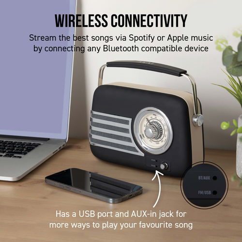 itek I60028BLK radio Personal Analog & digital Black – image 5