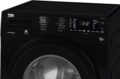 Beko WDR7543121B washer dryer Freestanding Front-load Black – image 2
