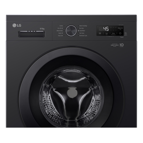 LG X10 Series ThinQ™ W4X1095NNK Wifi Connected 9Kg/5Kg Washer Dryer with 1400 rpm - Black - E Rated [Wash&Dry], A Rated [Wash Only], Black - image 3