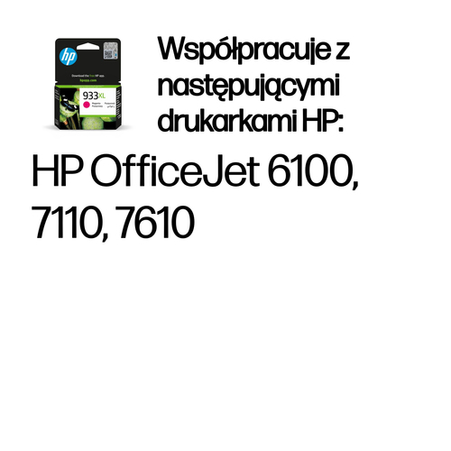 Oryginalny wkład tusz do drukarki HP 933XL (CN055AE) Purpurowy (MAGNETA)