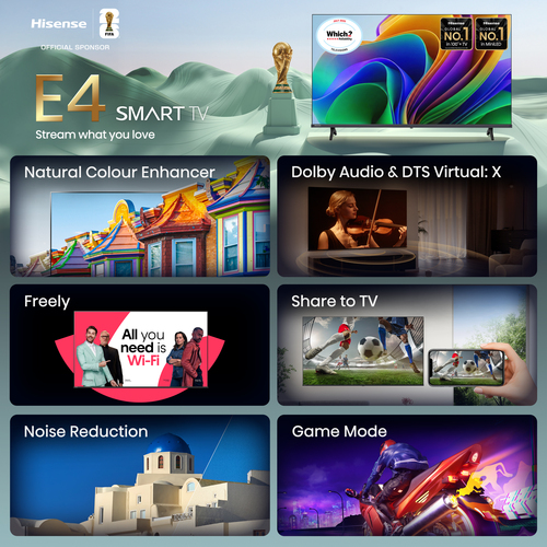 Hisense 32E4STUK TV 81.3 cm (32") HD Smart TV Wi-Fi Black – image 2