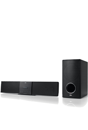 LG HLT35W soundbar speaker Black 2.1 channels