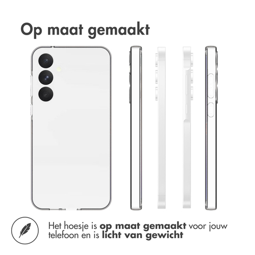 Accezz Clear Backcover Samsung Galaxy A55 - Transparant, afbeelding 4