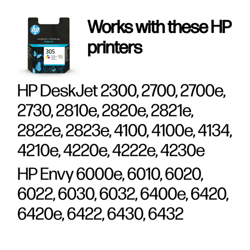 HP 305 Original Ink Cartridge 2-ml Tri-color 3YM60AE - image 2