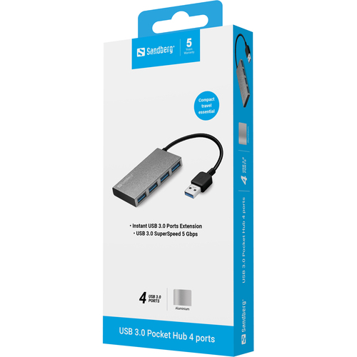Sandberg USB 3.0 Pocket Hub 4 ports – image 3