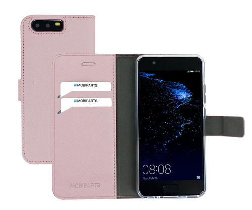 Mobiparts Saffiano Wallet Case Huawei P10 Pink