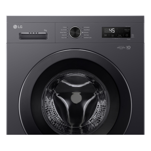 LG F4X1009NMK 9kg 1400 Spin Washing Machine in Middle Black A Rated 6 - image 3