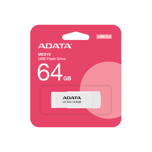 MEMORIA USB ADATA UC310 32 TIPO A 64G BLANCA UC310 64G RWH - Código: UC310-64G-RWH | Compra en Guadalajara