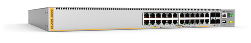 Allied Telesis X530L-28GPX Управляемый L3 Gigabit Ethernet (10/100/1000) Питание по Ethernet (PoE) Нержавеющая сталь