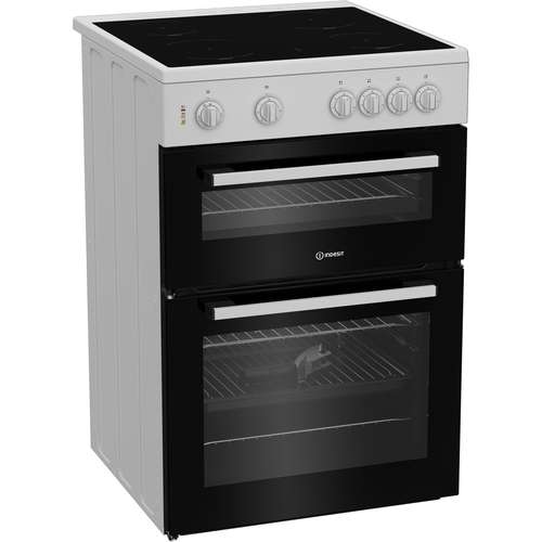 Indesit IT60V9KMW/UK cooker Freestanding cooker Electric Ceramic hob White