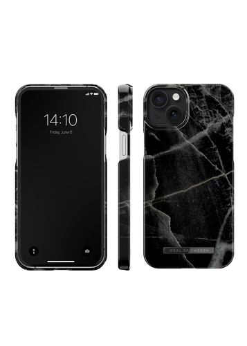 iDeal of Sweden Printed Case MagSafe iPhone 15 Plus Black Thunder Marble – image 4