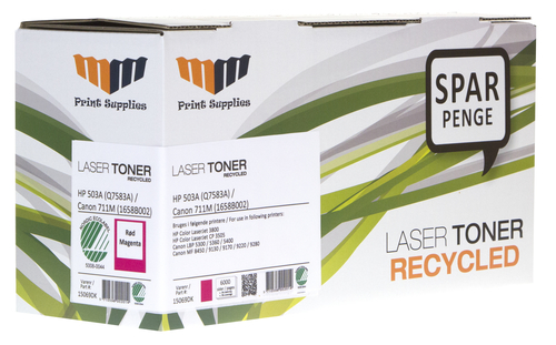 MM Magenta Laser Toner - HP 503A (Q7583A) / Canon 711M (1658B002) - For HP Color LaserJet / Canon LBP & MF – image 1