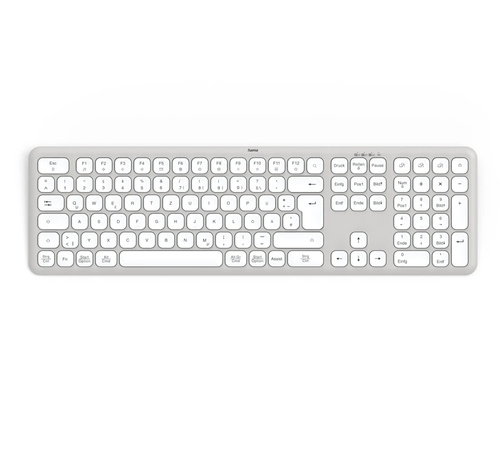 Product image: Hama WK-550 keyboard Home/Office RF Wireless + Bluetooth QWERTZ German Grey, White